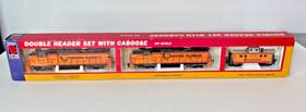 21604 Life-like Ho Double Header Set Chessie System B&o Gp38 Locomotive Caboose Tested