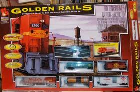 433-8860 Life-like Trains Golden Rails Complete And Ready Run - Electric Train Set