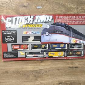 433-8870 Life-like #433-8870 Trains Nascar Stock Car Express Ho Scale Train Set