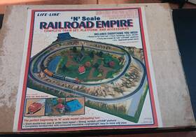 7769 Life-like Vtg N Gauge Railroad Empire Incomplete In Box Scenery Track No