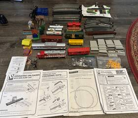 8643 Life-like Empire Vintage Railroad Products Ho Complete Train Set With Added Accs