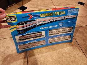 08762 Life-like Trains No. Ho Amtrak Midnight Special Train Set Sealed New