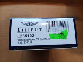 L235102 Lilliput Deutsches Bahn Db Ho Gauge Livestock Car Verschlagwagen In Original Box
