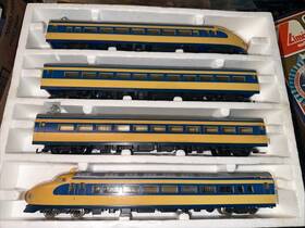 10-9701 Lima 149701g Ho Scale Japanese Bullet Train 4 Car Set Yellow And Blue