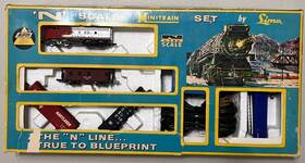 4607c Lima Ahm Minitrains By N Scale Train Set Santa Fe #4607c With F7a Loco/4 Cars
