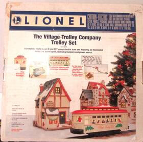 6-11809 Lionel 023922118097 O Gauge The Village Trolley Christmas Train Set Complete
