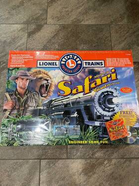7-21904 Lionel 023922219046 Safari Adventure O Gauge Steam Train Set 1999 Factory Sealed