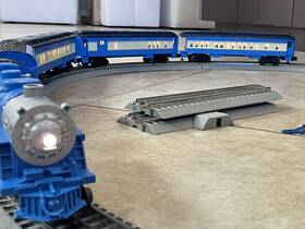1923070 Lionel 023922230706 Beautiful O Gauge Lionchief Blue Comet Steam Psg.set/4-4-2