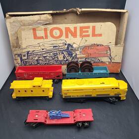 11321 Lionel Vintage O 221 Diesel Freight Set With Box Incomplete Untested
