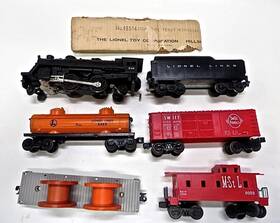 11540-500 Lionel 19514 1966 6 Unit Seam Freight Set With Headlight And Smoke No Box