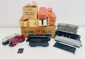 1533ws Lionel Postwar Freight Set 2055 Steam Locomotive With Original Box 1955