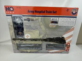 1951030 Lionel Ho Scale Lionchief Army Hospital Passenger Stream Train Set As Is