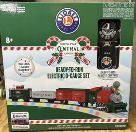 Lnl2023070 Lionel 2023070 Christmas North Pole Central Line Lionchief Set O Scale Used Lnl2023070 Lionel 2023070 Christmas North Pole Central Line Lionchief Set O Scale Used