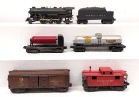 Lionel 2103w Vintage O 224 Freight Set With 2466w 2458 3559 2555 2457