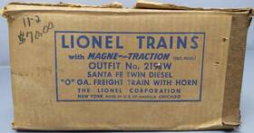 2191w Lionel Vintage O 2343 Aa Diesel Freight Set Box -empty Only/box
