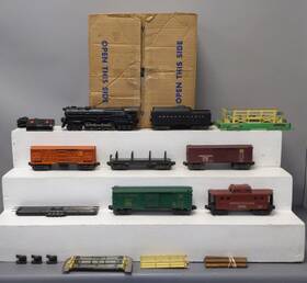 2211ws Lionel O Vintage 681 Freight Train Set/box