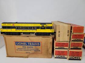 Lionel 2251w Postwar Set With Virginian 2331 F-m Train Master