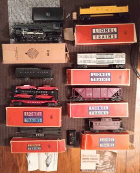 2261ws Lionel Postwar Set W 646 Hudson Loco And 6 Cars Boxes Untested 1950s O