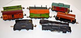 Lionel 258/257 Pre-war Locomotive/tender And 6 Cars Train Set