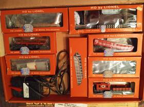 5743 Lionel Ho Set Northern Pacific Freight Nice W Box Ca 1960 Gp9 Locomotive