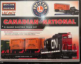 6-11181 Lionel O Gauge Canadian National Gp-9 Piggyback Diesel Freight Train Set