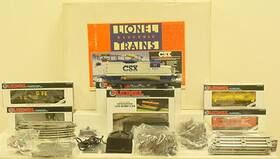 6-11717 Lionel O Gauge Csx Deluxe Diesel Freight Train Set Ex/box