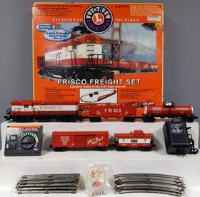 6-21972 Lionel Frisco Gp7 O Gauge Diesel Freight Train Set With Horn Ex/box