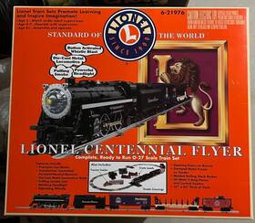 6-21976 Lionel O Gauge Centennial Flyer Steam Rtr Freight Train Set