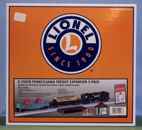 6-25938 Lionel O Pennsylvania Freight Expansion 3-pak Nos