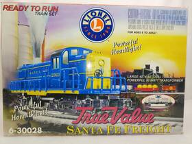6-30028 Lionel Rare Inch True Value Santa Fe Diesel Freight Train Set C-8 Ln