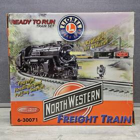 6-30071 Lionel Northwestern Freight Train O Gauge Set Lights Sounds Works