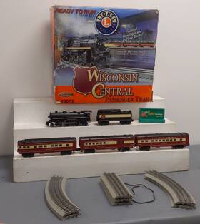 6-30072 Lionel Wisconsin Central O Gauge Steam Passenger Train Set/box