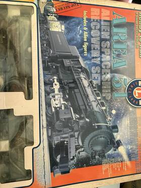 6-30087 Lionel O Gauge Area 51 Alien Spaceship Recovery Set Rare