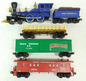 6-30106 Lionel Used Great Western Lincoln Log Set With Box