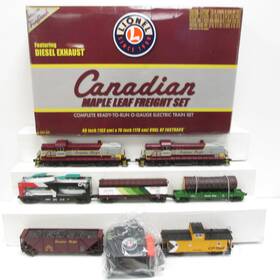 6-30145 Lionel Canadian Maple Leaf Rs-3 O Gauge Diesel Freight Train Set Ln/box