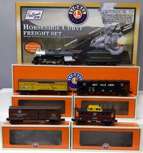 6-30180 Lionel Horseshoe Curve Super O Gauge Steam Freight Train Set Ex/box