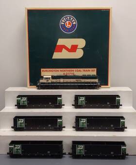 6-31710 Lionel Burlington Northern Coal Diesel Train Set/box