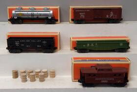 6-31776 Lionel O Gauge 2219w Diesel Freight Train Set - Cars Only Ex