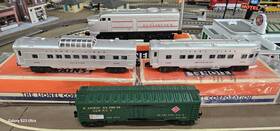 6-52528 Lionel Burlington Alco Passenger Car Set #1600 Lcca With Tmcc