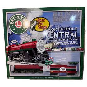6-30149 Lionel 6-82151 Bass Pro Shops North Pole Central Christmas Train Set O Steam
