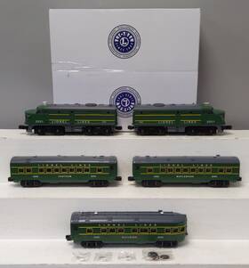 6-82726 Lionel O Gauge Postwar Green Alco Fa Diesel Passenger Train Set