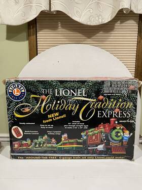 7-1100 Lionel Holiday Tradition Express Train Set G Gauge Christmas Ex/box Tested