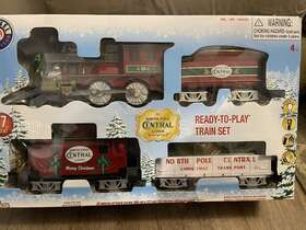 711729 Lionel Battery Operated North Pole Central Lines Train Set With Rc 37 Pcs Works