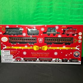 712070 Lionel 37-piece Christmas Holiday Battery Operated Train Set Pennsylvania Flyer