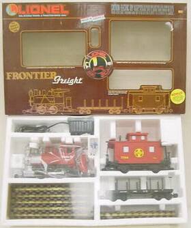 8-81002 Lionel The Frontier G Gauge Steam Freight Train Set Ln/box