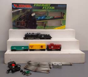 9-1687 Lionel O/o27 Freight Flyer 6 Unit Electric Train Steam Loco Set Ex/box