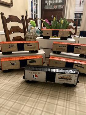 Lionel 90than 90th Anniversary Boxcars Collectors Edition #90th Anv Set Of 5 Bonus