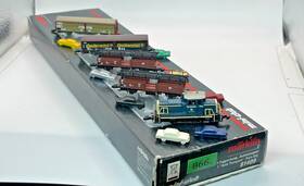 81409 M Rklin Z Scale Marklin Auto Transport Train Set 5 Pole Motor Loco 4 Freight Cars