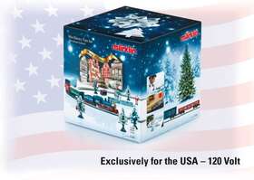 81846 M Rklin Marklin Z Christmas Starter Set. 120 Volts. Steam Freight Train With Track