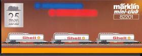 82201 M Rklin Z Marklin Mini Club Tank Car Set Inch Shell Sbb Lin In Org Box